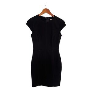 H&M sleek Black Dress back zipper size 4